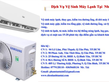 DỊCH VỤ VỆ SINH MÁY LẠNH TẠI NHÀ - ĐIỆN LẠNH TẤN TÀI TÂN PHÚ