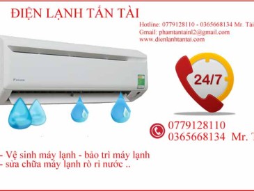 DỊCH VỤ VỆ SINH SỬA CHỮA MÁY LẠNH BỊ CHẢY NƯỚC - QUẬN TÂN PHÚ