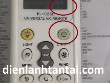 BẢNG MÃ REMOTE ĐA NĂNG CHUNGHOP
